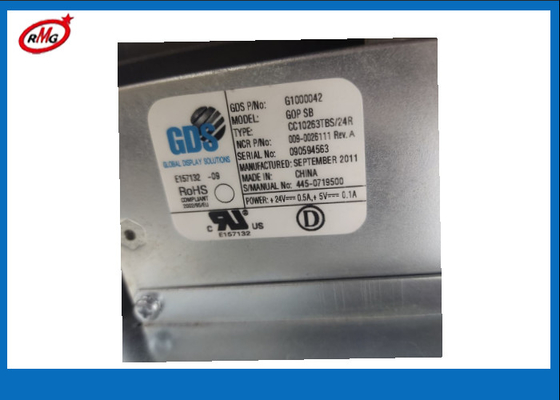 009-0026111 0090026111 ATM Makine Parçaları NCR SelfServ 66XX GOP UOP 10.4&quot; LCD Operatör Paneli
